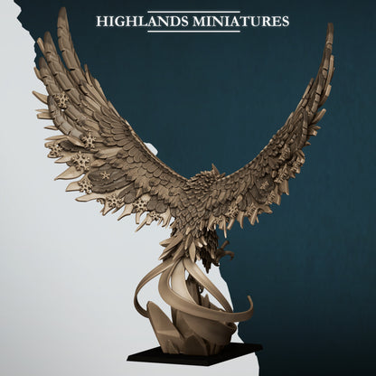 Frost Phoenix (Optional Rider) | Aegean Elves | Highlands Miniatures