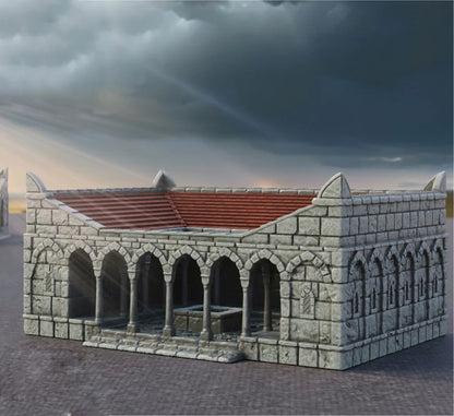 Hospital | 6-28mm Scale | Ivory City | The Printing Goes Ever On   |  Buildings and Terrain