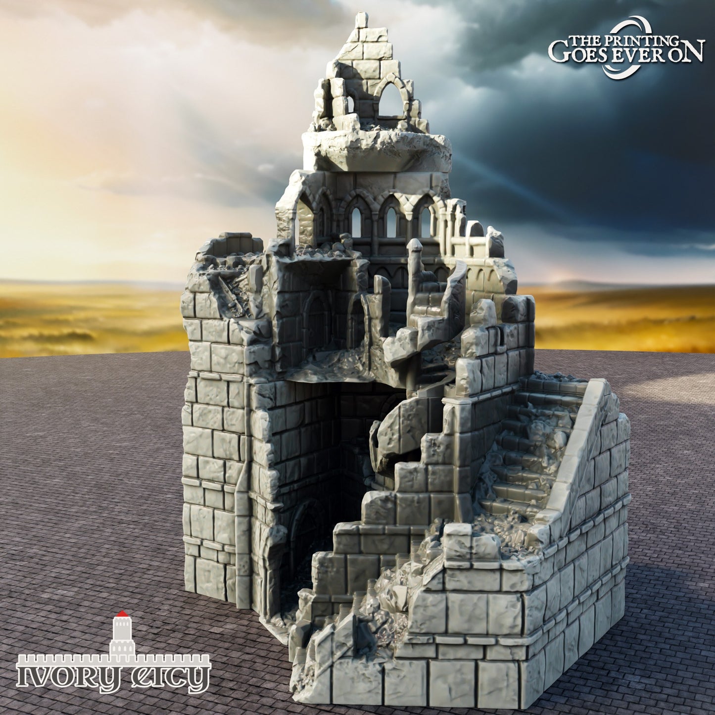 Citadel | 6-28mm Scale | Ivory City | The Printing Goes Ever On  |  Buildings and Terrain