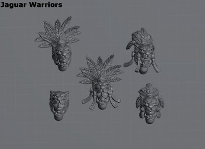 Bits - Amazon Heads | Amazons | Resin 3D Printed Miniature | Kyoushuneko