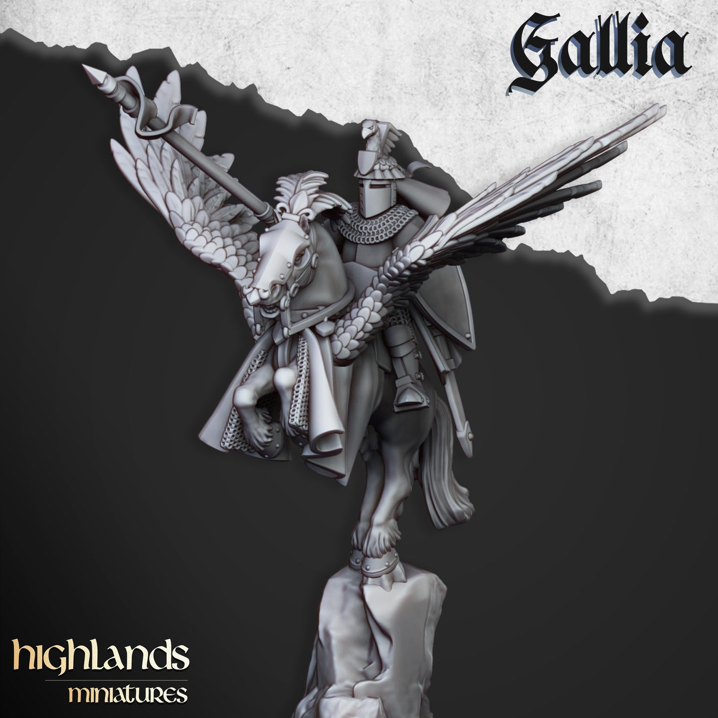 Pegasus Knights | Gallia, the Medieval Kingdom | Highlands Miniatures