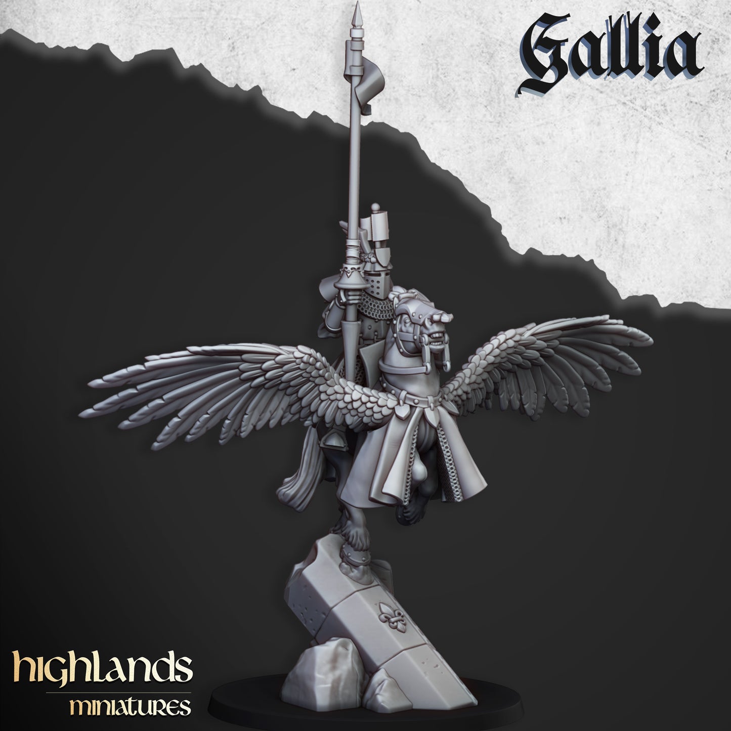 Pegasus Knights | Gallia, the Medieval Kingdom | Highlands Miniatures