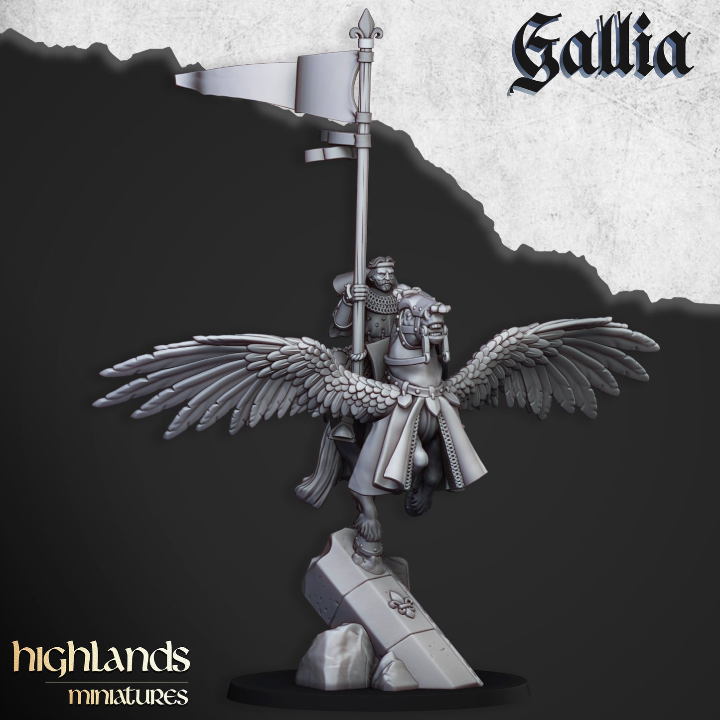 Pegasus Knights | Gallia, the Medieval Kingdom | Highlands Miniatures