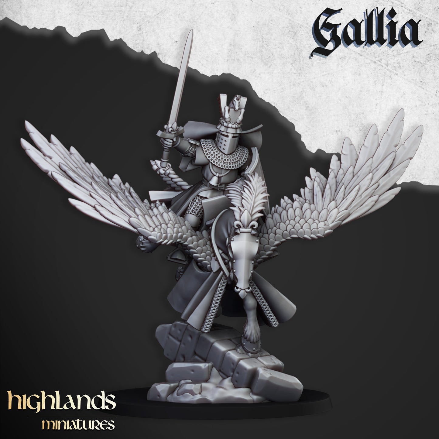 Pegasus Knights | Gallia, the Medieval Kingdom | Highlands Miniatures