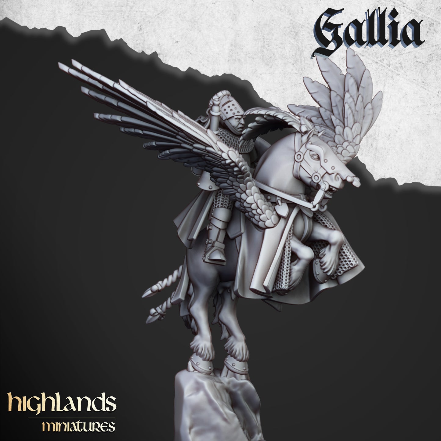 Pegasus Knights | Gallia, the Medieval Kingdom | Highlands Miniatures