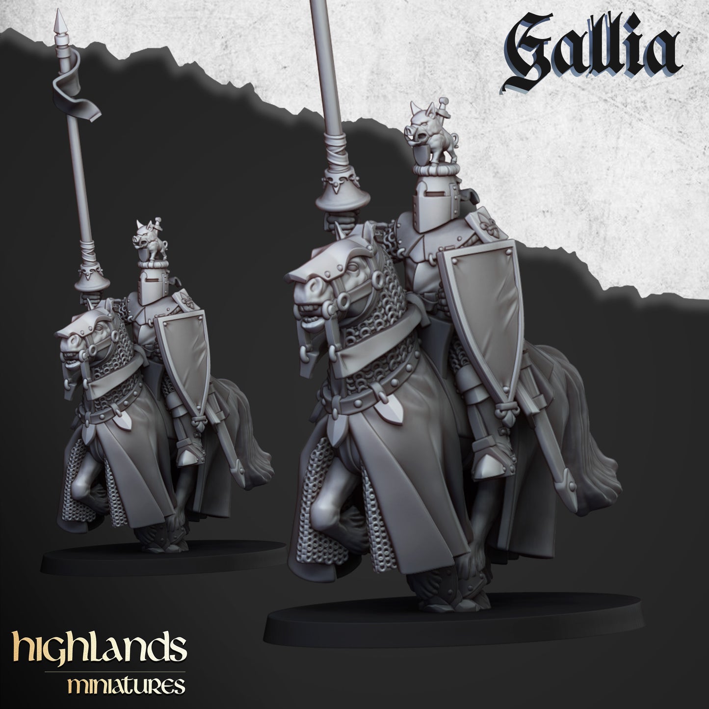 Knights of Gallia | Gallia, the Medieval Kingdom | Highlands Miniatures