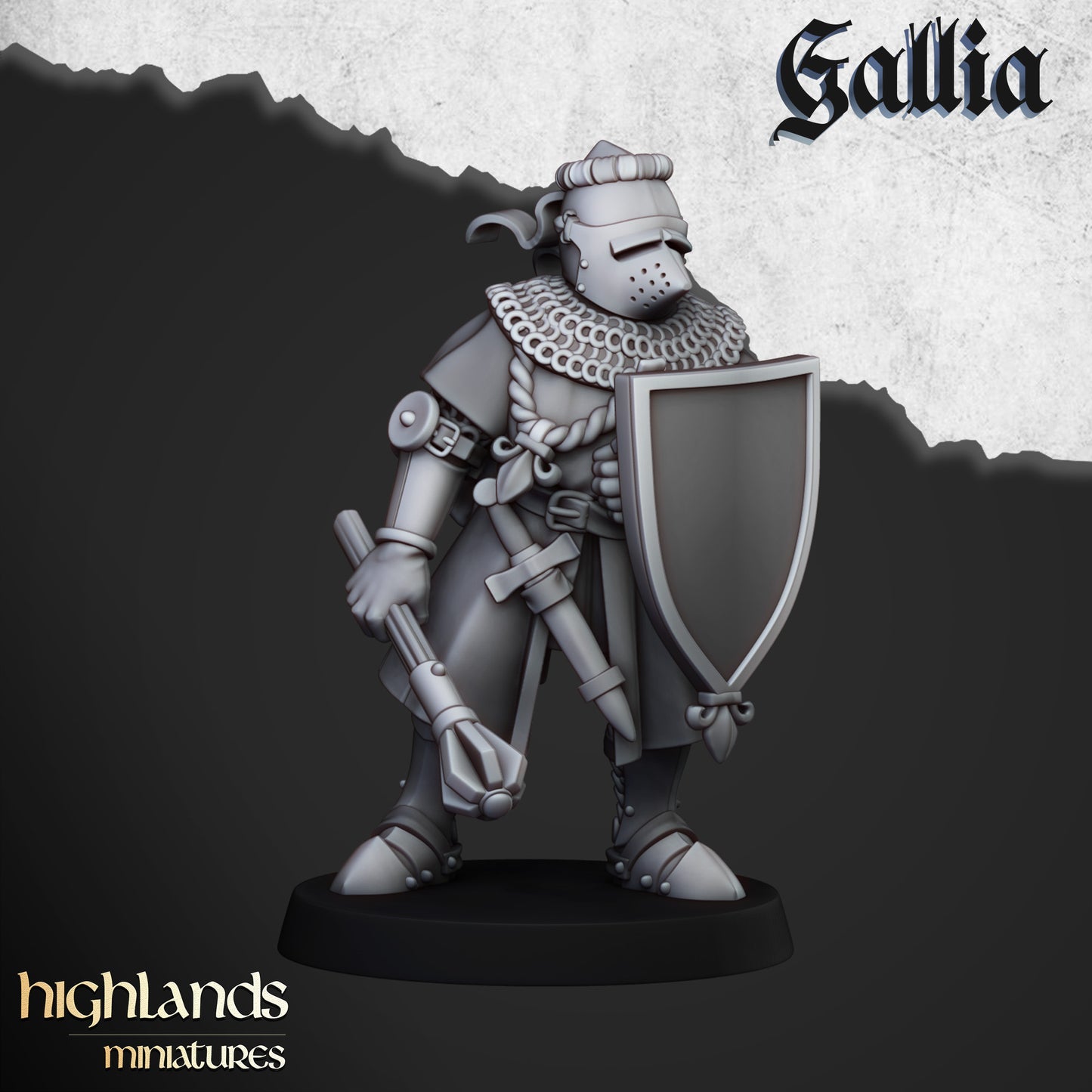 Knights of Gallia on Foot | Gallia, the Medieval Kingdom | Highlands Miniatures