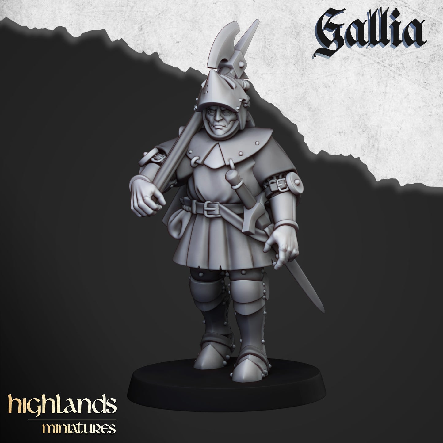 Knights of Gallia on Foot | Gallia, the Medieval Kingdom | Highlands Miniatures