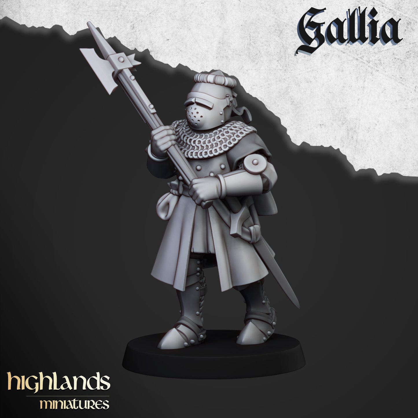 Knights of Gallia on Foot | Gallia, the Medieval Kingdom | Highlands Miniatures