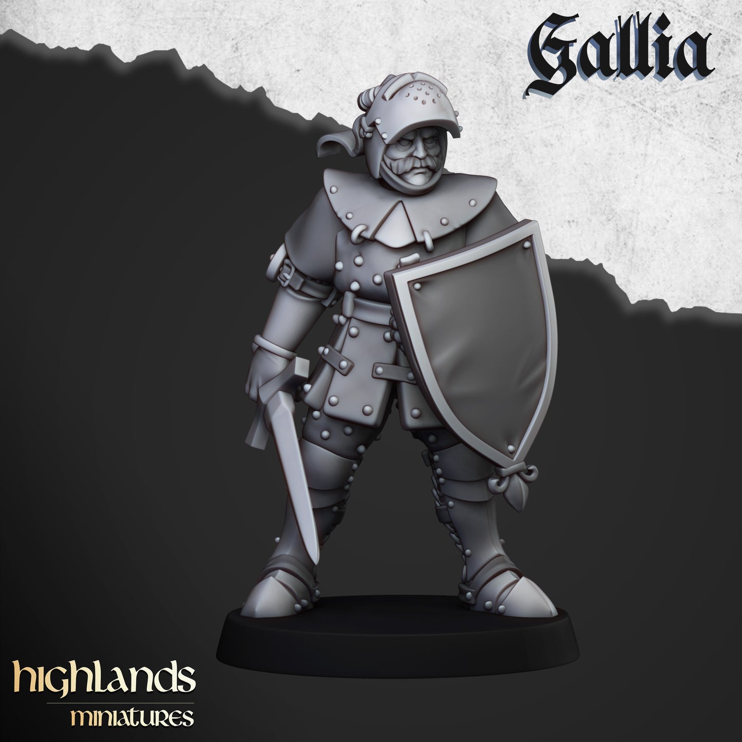 Knights of Gallia on Foot | Gallia, the Medieval Kingdom | Highlands Miniatures