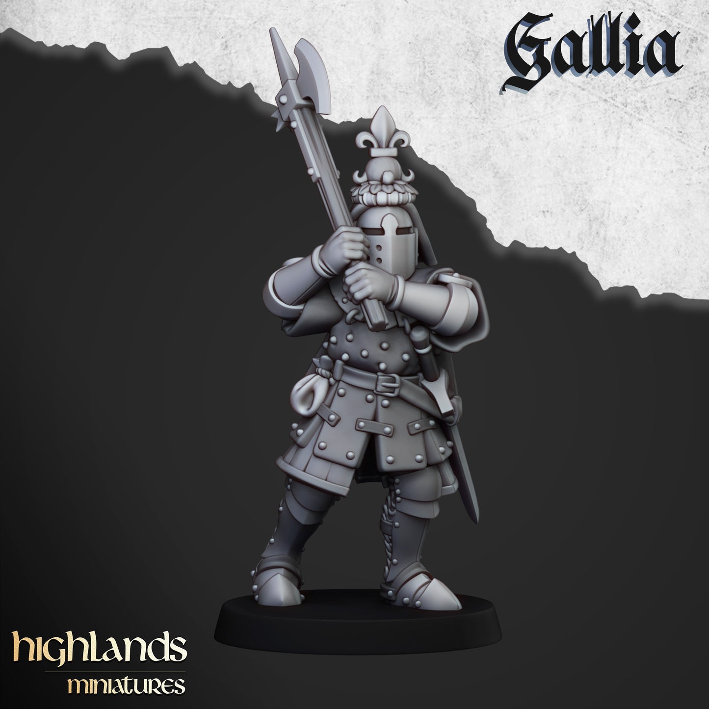 Knights of Gallia on Foot | Gallia, the Medieval Kingdom | Highlands Miniatures