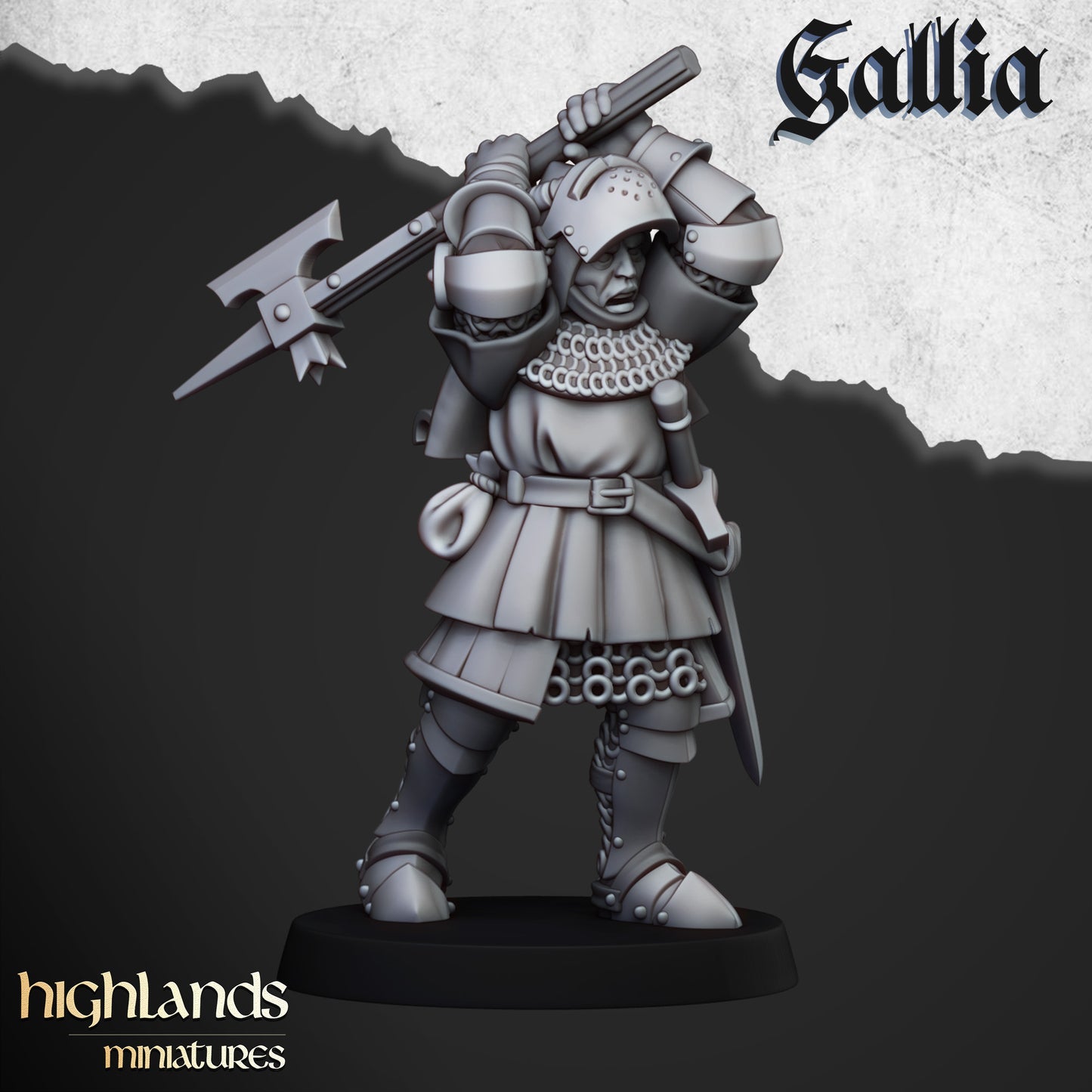 Knights of Gallia on Foot | Gallia, the Medieval Kingdom | Highlands Miniatures