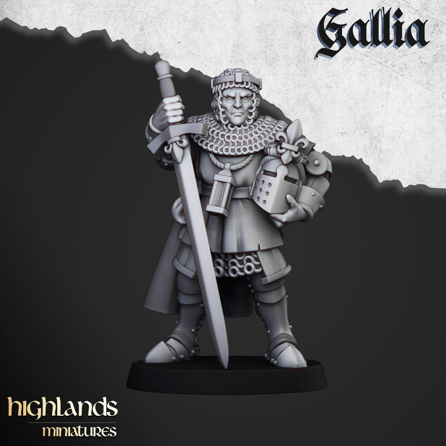 Knights of Gallia on Foot | Gallia, the Medieval Kingdom | Highlands Miniatures