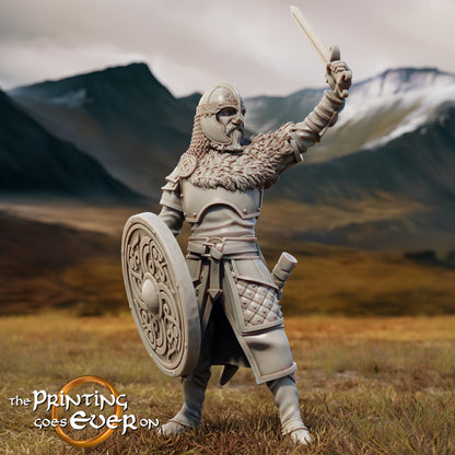 King Teobald – On Foot and Mounted | Last Stand | MESBG | The Printing Goes Ever On