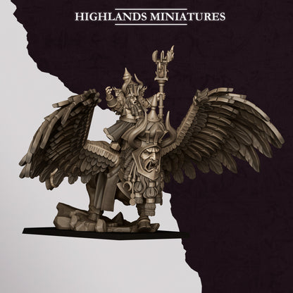 Great Sorcerer Of Marduk On Lamassu | Sons of Marduk | Highlands Miniatures