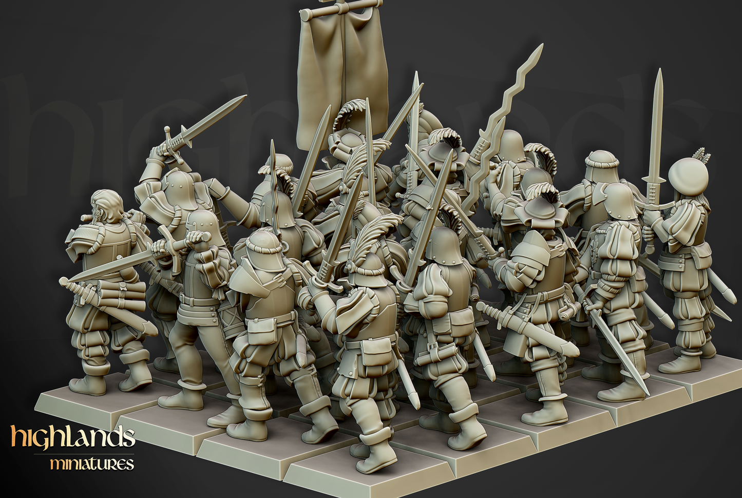 Landknechts of Soltau | Sunland, Empire of the Sun | Highlands Miniatures