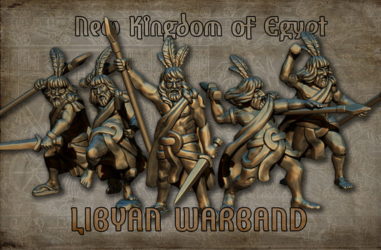 Libyan Warband | New Kingdom of Egpyt | Red Copper Miniatures