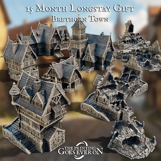 Brethorn Town | 28mm Buildings and Terrain | The Printing Goes Ever On