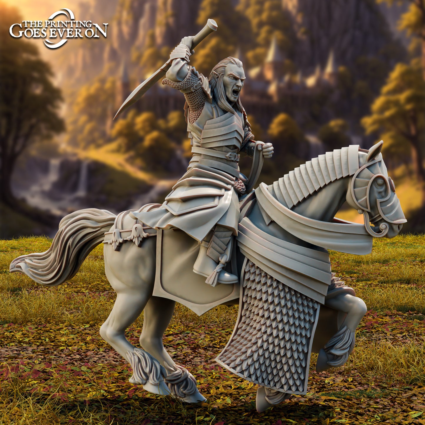 Lord Eleron on Horse | Tales of the Elven Kingdoms | MESBG | The Printing Goes Ever On