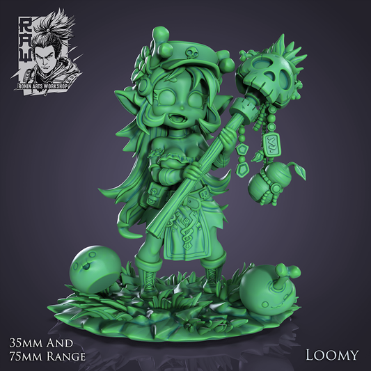 Loomy the Shaman - Chibi Goblin Girl | Ronin Arts Workshop