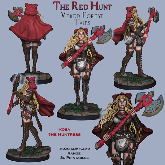 Huntress Rosa | The Red Hunt | Ronin Arts Workshop
