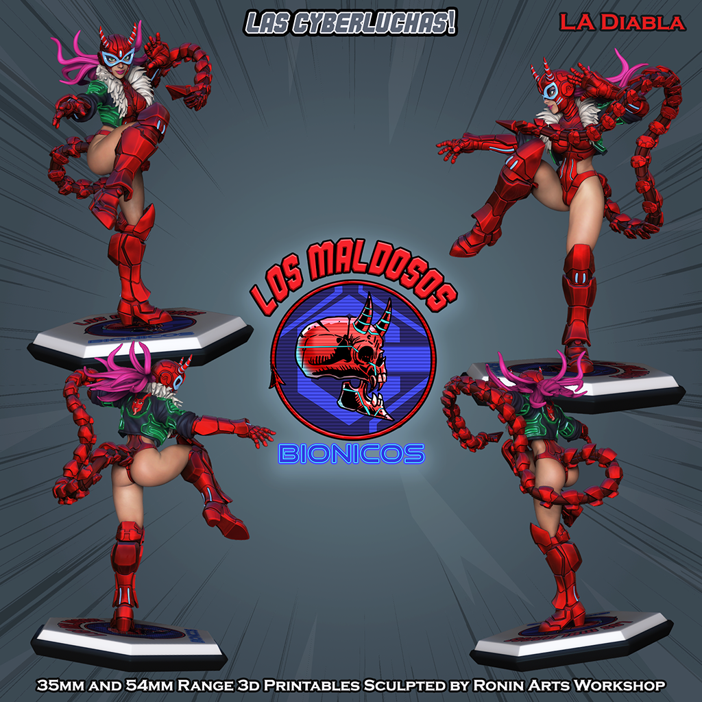 Cyber Luchador - La Diabla | Ronin Arts Workshop