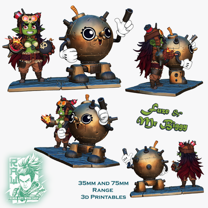 Fuze the Shaman and BombBot - The Gobettes | Ronin Arts Workshop