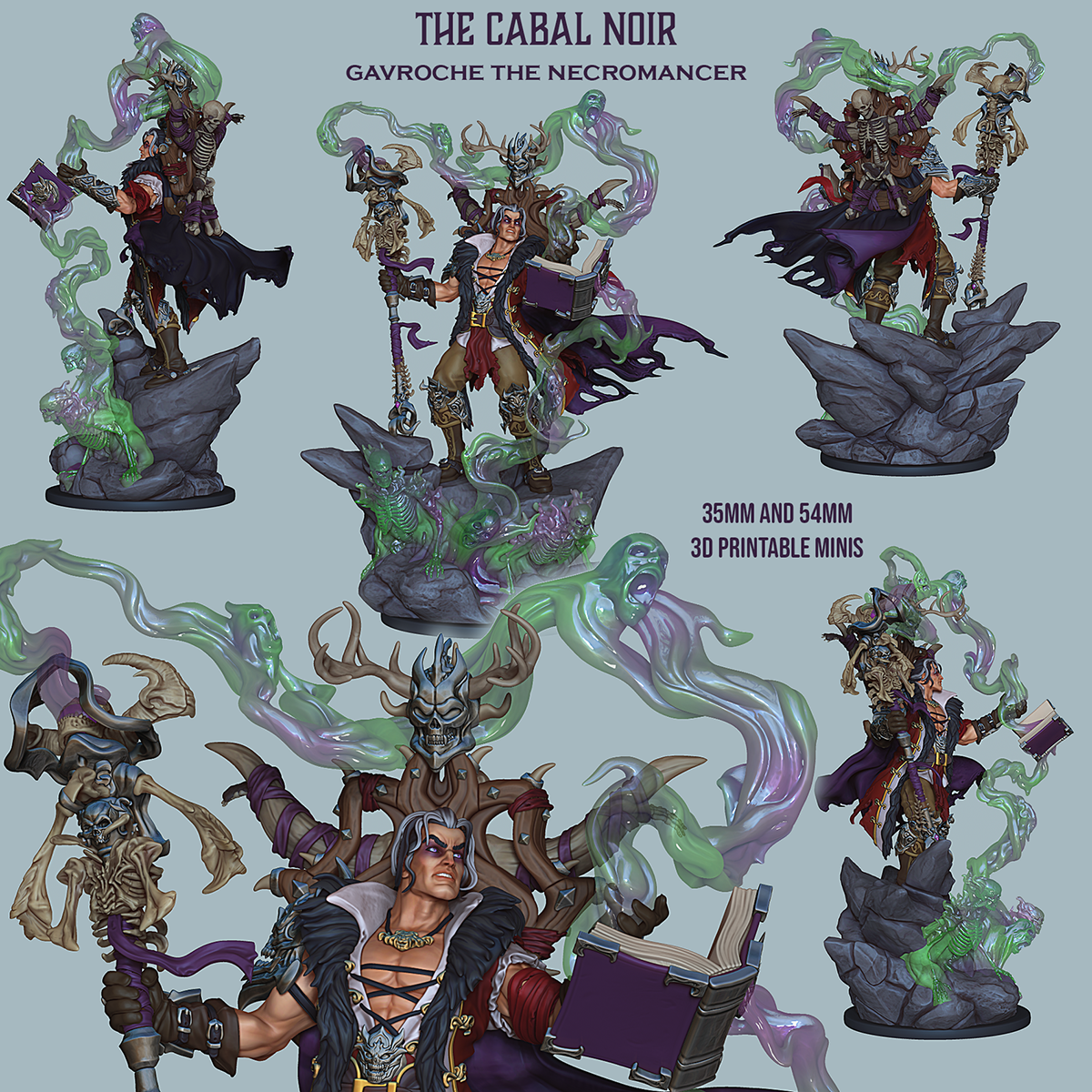 Gavroche The Necromancer | Fantasy RPG Miniatures | Ronin Arts Workshop