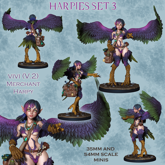 Viva the Harpy - Flying Merchant Alt Pose | Pinups | Ronin Arts Workshop