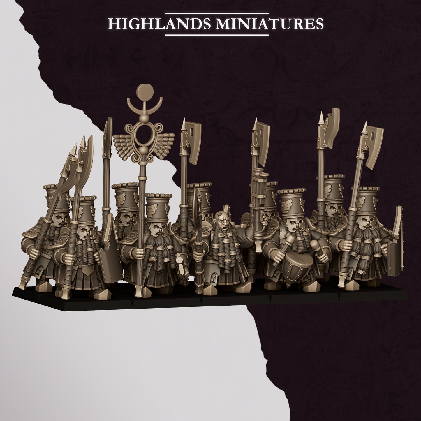 Marduk Heavy Guard (Axe/Shield) | Sons of Marduk | Highlands Miniatures
