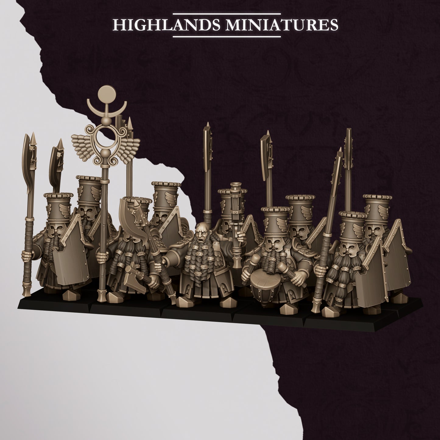 Marduk Heavy Guard (Axe/Shield) | Sons of Marduk | Highlands Miniatures