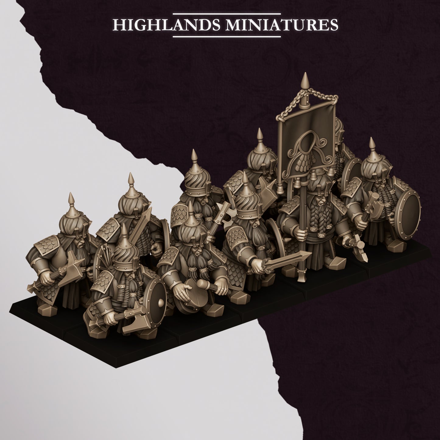 Marduk Warriors (Axe/Shield) | Sons of Marduk | Highlands Miniatures