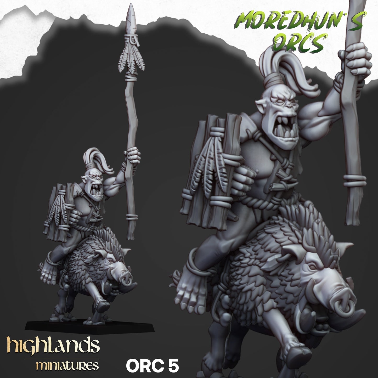 Mounted Cave Orcs