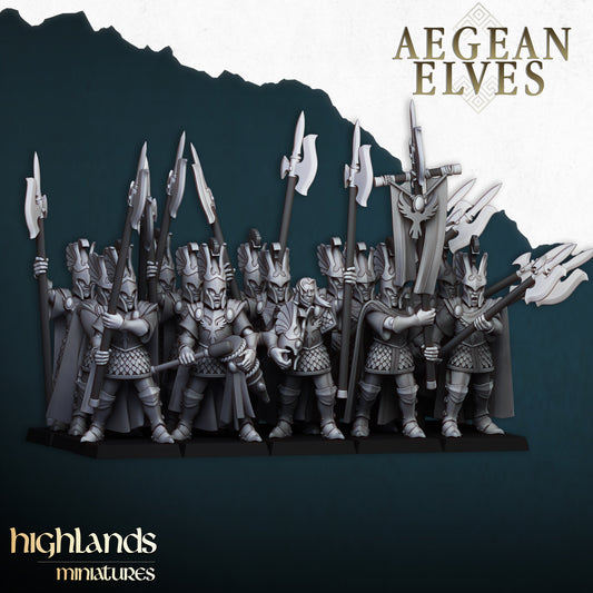 Aegean Elves Mycenaean Guard | Highlands Miniatures