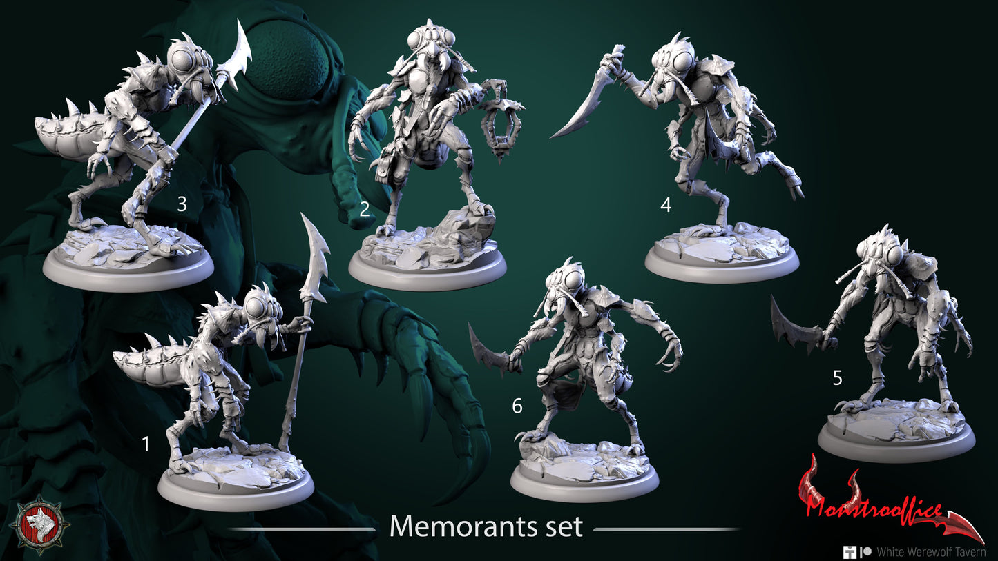 Memorants set | Monstrooffice | Resin 3D Printed Miniature | White Werewolf Tavern | DnD