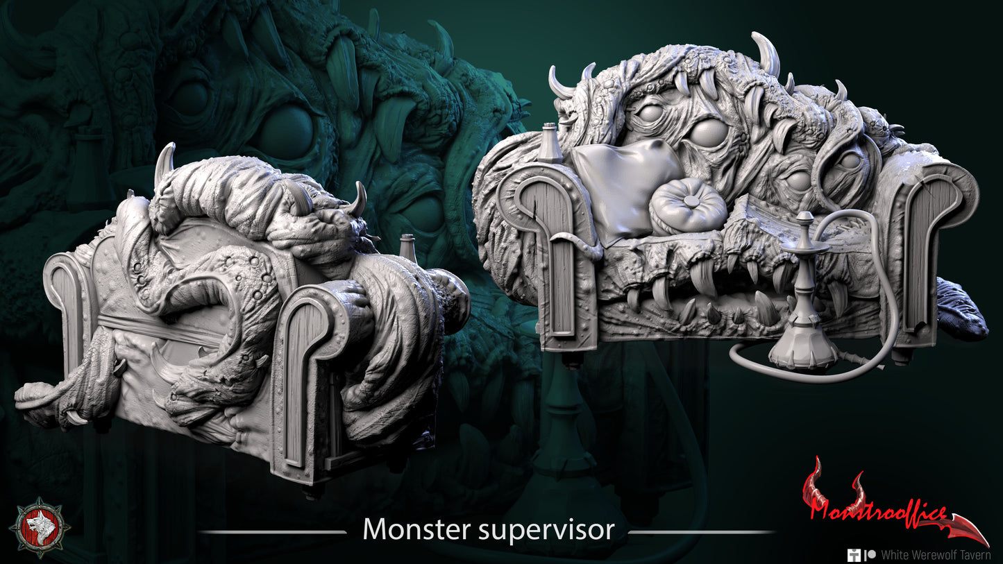 Monster supervisor | Monstrooffice | Resin 3D Printed Miniature | White Werewolf Tavern