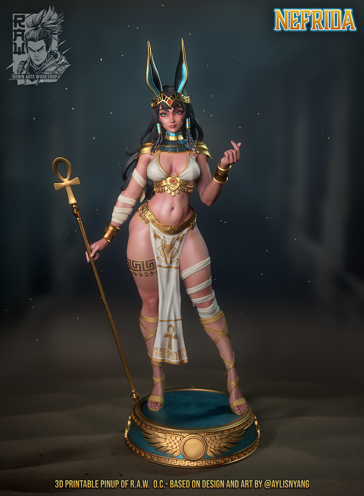 Nefrida - Egyptian Priestes | Pinups | Ronin Arts Workshop