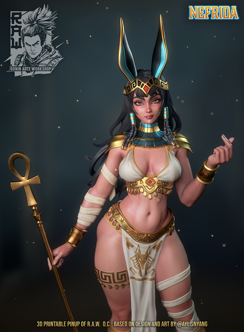 Nefrida - Egyptian Priestes | Pinups | Ronin Arts Workshop