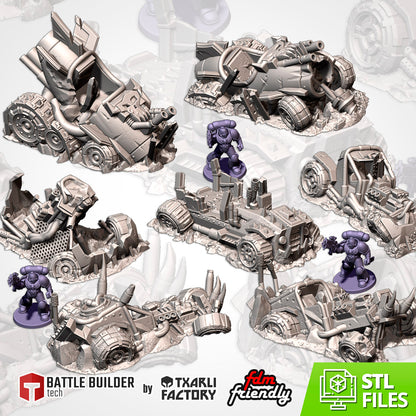 Destroyed Orc Buggies
