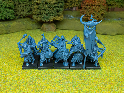 Norse Raiders units printed and assembled, designer's photo, Highlands Miniatures