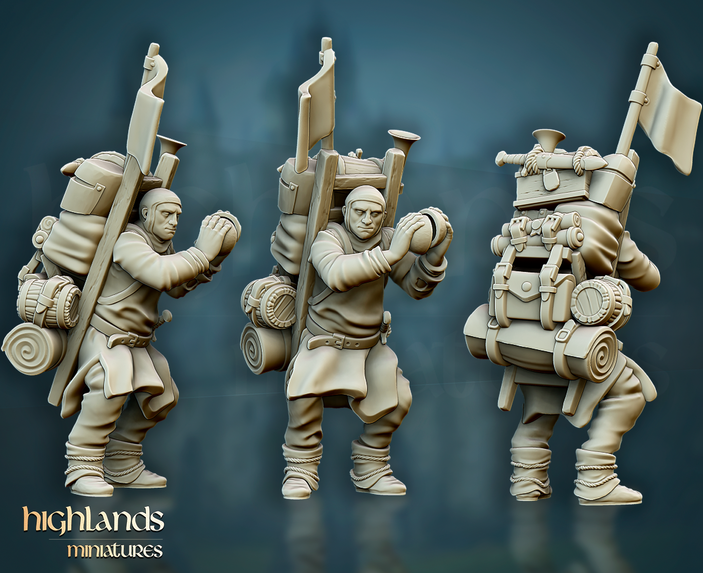 King Arthur and Patsy | Gallia, the Medieval Kingdom | Highlands Miniatures