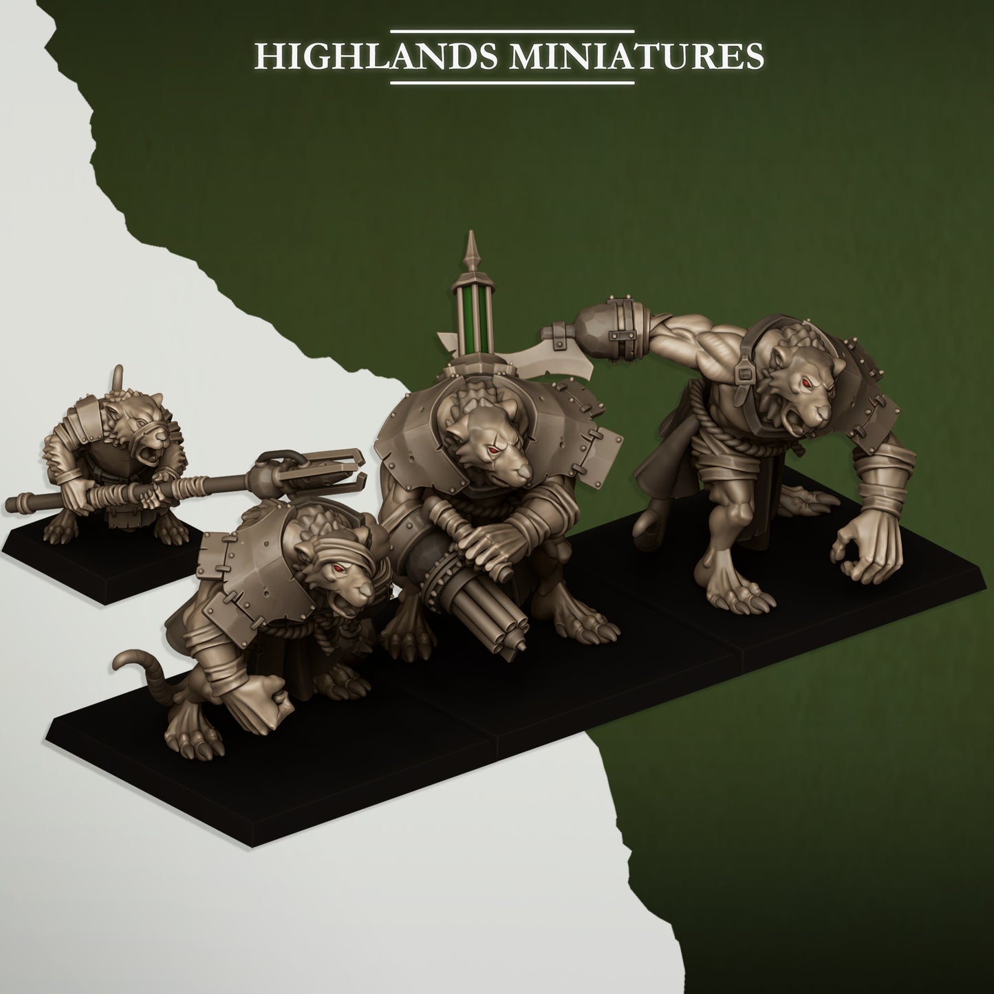 Ratgors and Ratgor Master | Sewer Vermin | Highlands Miniatures