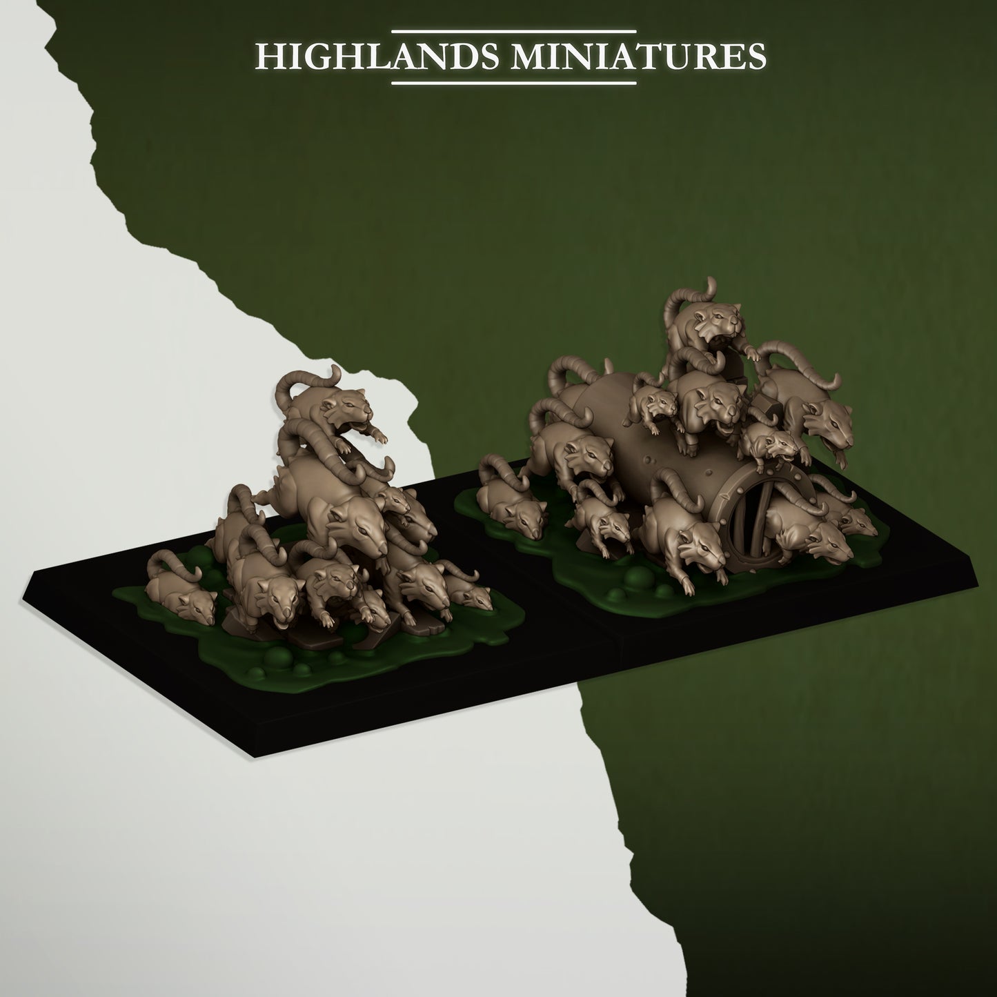 Rat Swarms | Sewer Vermin | Highlands Miniatures