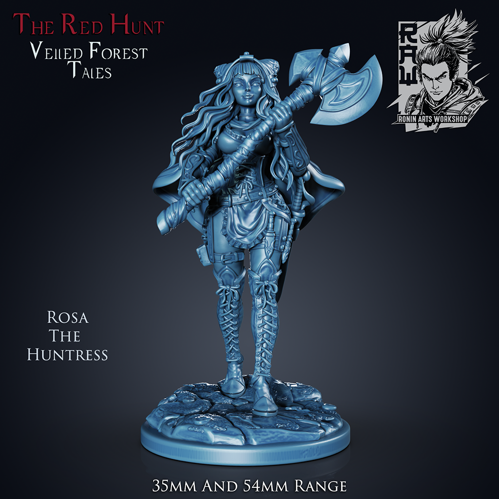 Huntress Rosa | The Red Hunt | Ronin Arts Workshop