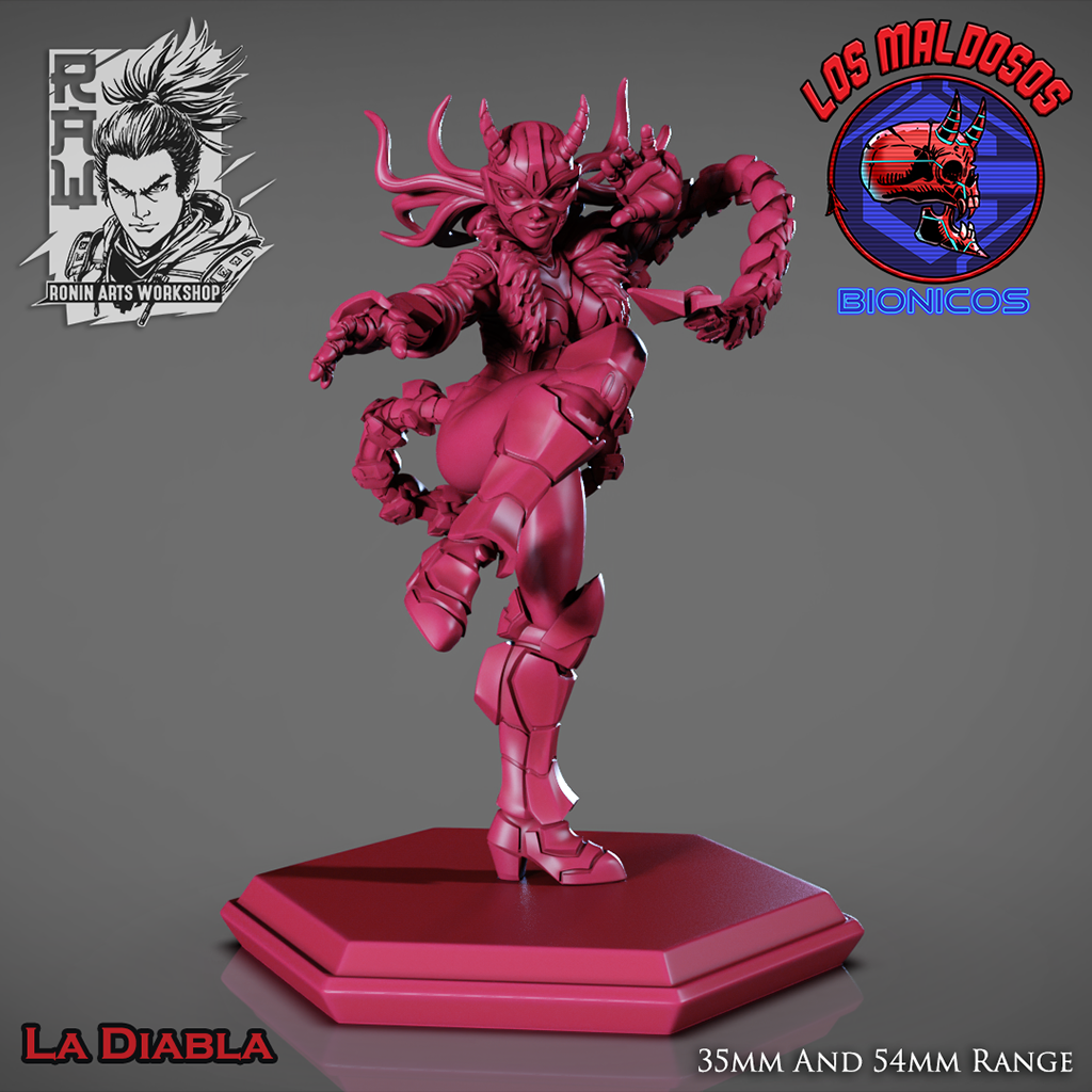 Cyber Luchador - La Diabla | Ronin Arts Workshop