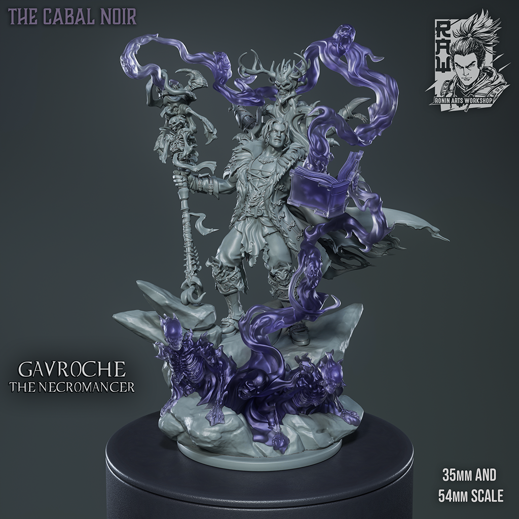 Gavroche The Necromancer | Fantasy RPG Miniatures | Ronin Arts Workshop
