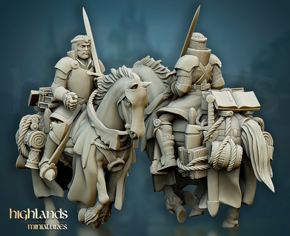 Mounted Questing Knights | Gallia, the Medieval Kingdom | Highlands Miniatures