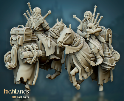 Mounted Questing Knights | Gallia, the Medieval Kingdom | Highlands Miniatures