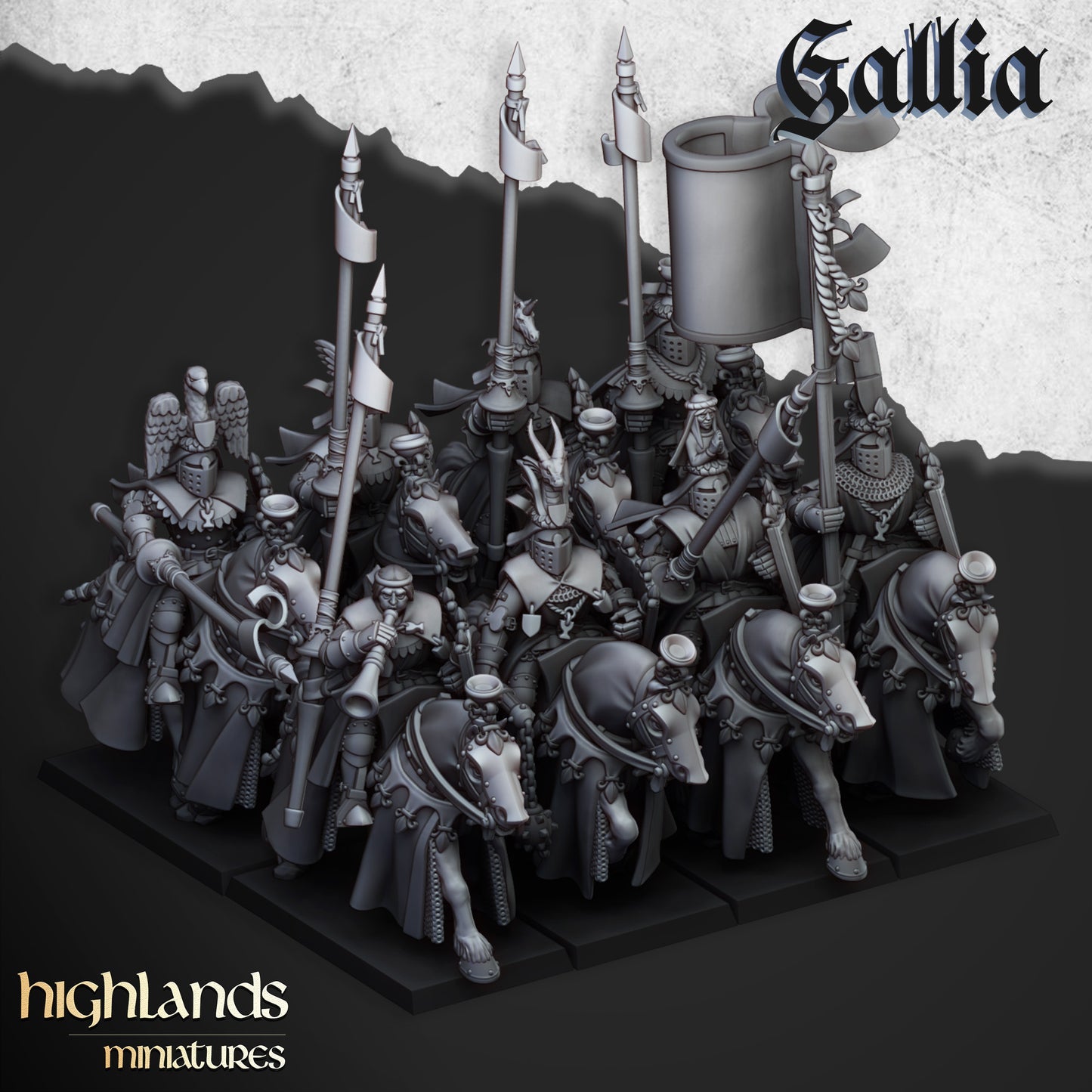 Royal Knights of Gallia | Gallia, the Medieval Kingdom | Highlands Miniatures