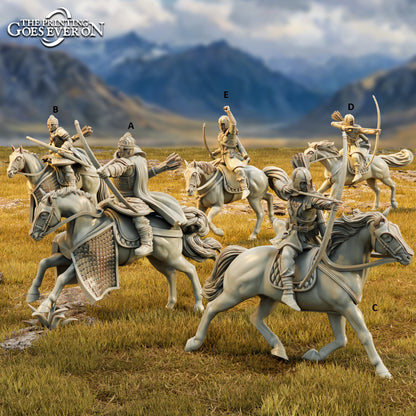 Riddermercia Mounted Archers | Tales of Wind and Saddle  |  MESBG | The Printing Goes Ever On